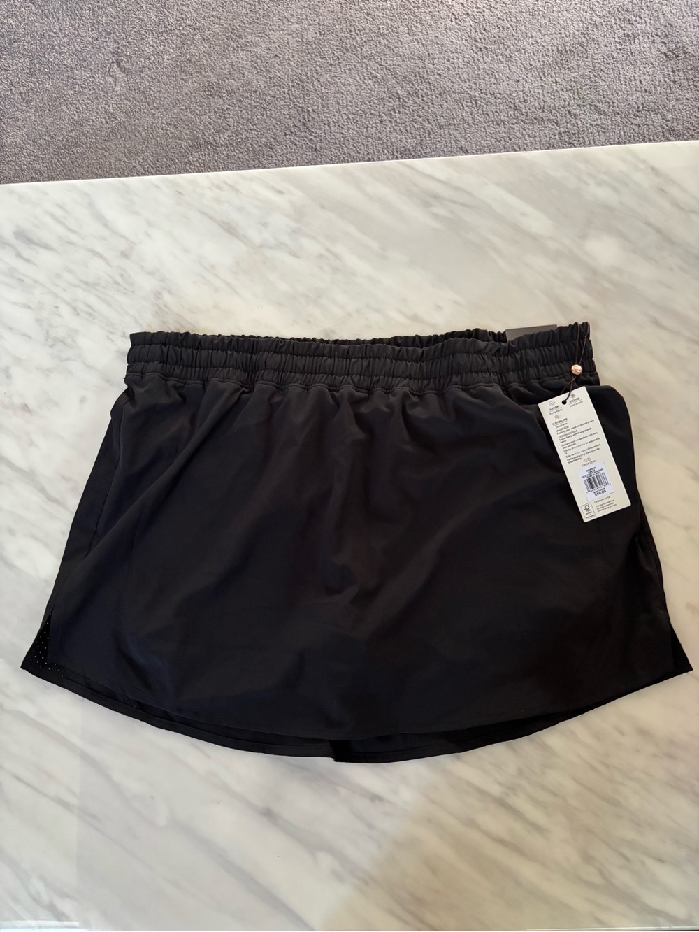 CALIA by Carrie Underwood Black Athletic Skort with Elastic Waist